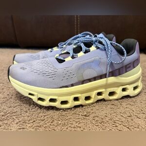 On Running Cloudmonster Nimbus Blue/Green Women's Size 8.5 Running Shoes